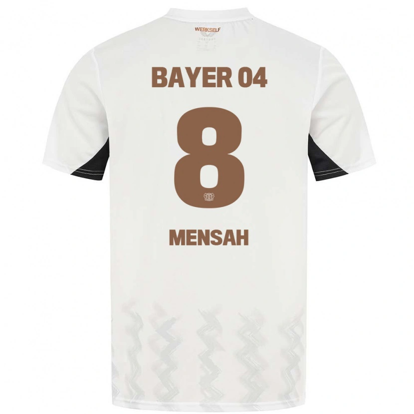 Danxen Barn Naba Mensah #8 Vit Svart Bortatröja Matchtröjor 2024/25 Tröjor T-Tröja