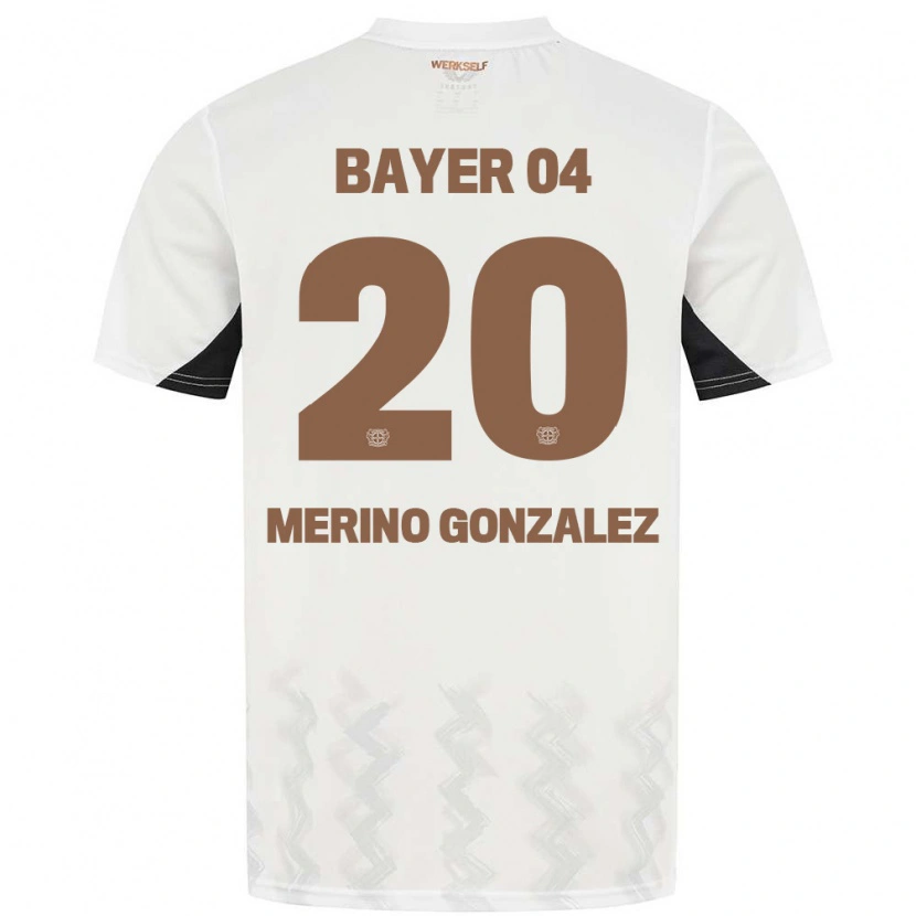 Danxen Barn Estrella Merino Gonzalez #20 Vit Svart Bortatröja Matchtröjor 2024/25 Tröjor T-Tröja