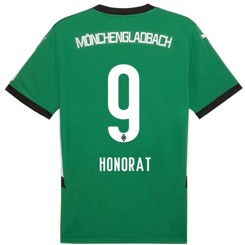 Danxen Barn Franck Honorat #9 Grön Vit Bortatröja Matchtröjor 2024/25 Tröjor T-Tröja