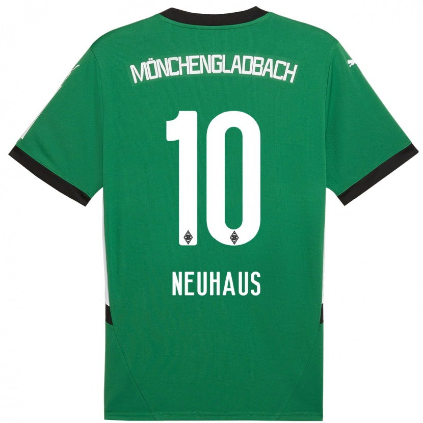 Danxen Barn Florian Neuhaus #10 Grön Vit Bortatröja Matchtröjor 2024/25 Tröjor T-Tröja