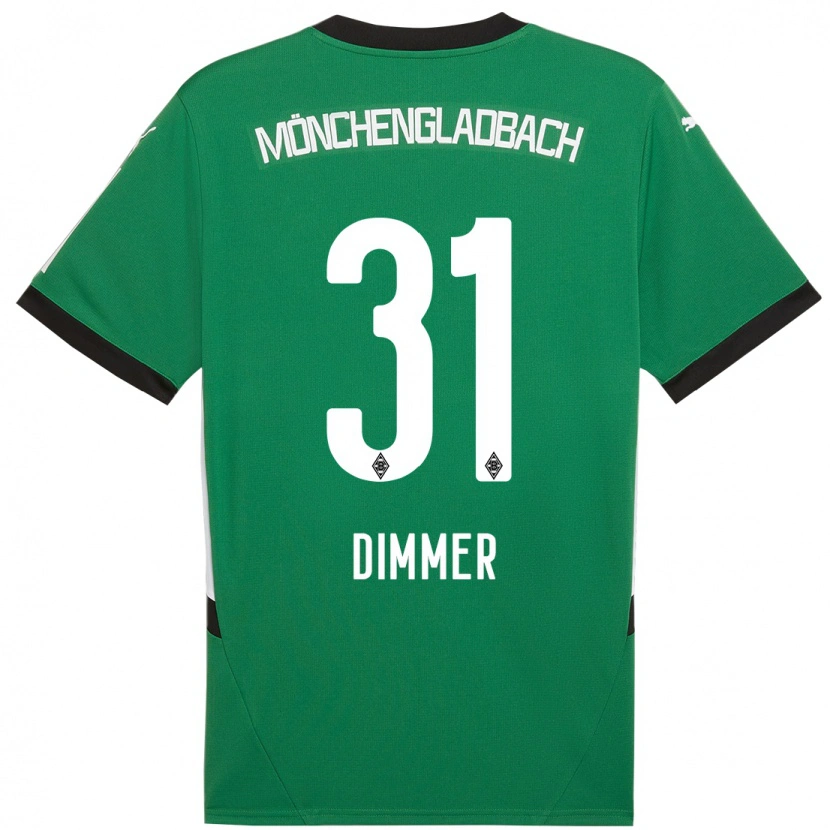 Danxen Barn Florian Dimmer #31 Grön Vit Bortatröja Matchtröjor 2024/25 Tröjor T-Tröja