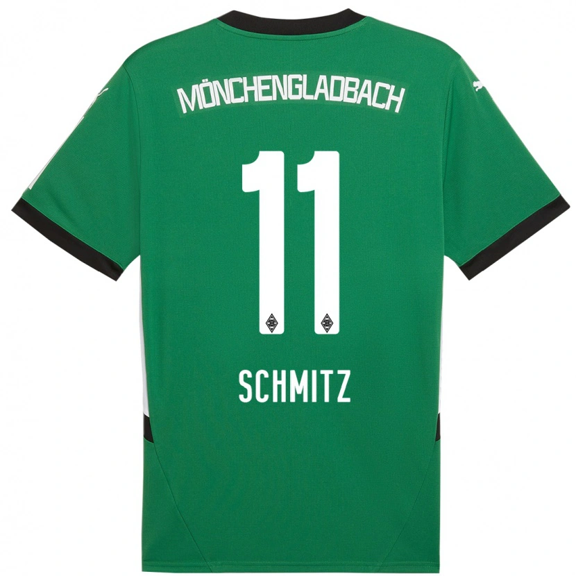 Danxen Barn Louisa Schmitz #11 Grön Vit Bortatröja Matchtröjor 2024/25 Tröjor T-Tröja