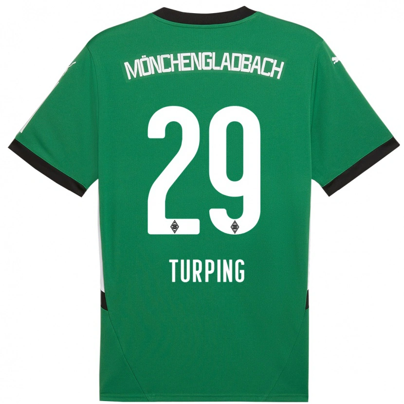 Danxen Barn Selim Turping #29 Grön Vit Bortatröja Matchtröjor 2024/25 Tröjor T-Tröja