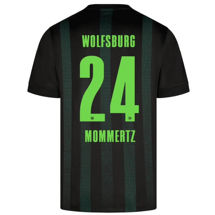 Danxen Barn Benjamin Mommertz #24 Mörkgrön Bortatröja Matchtröjor 2024/25 Tröjor T-Tröja
