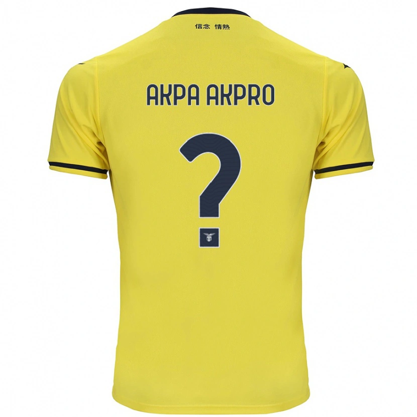 Danxen Barn Jean-Daniel Akpa Akpro #0 Gul Bortatröja Matchtröjor 2024/25 Tröjor T-Tröja