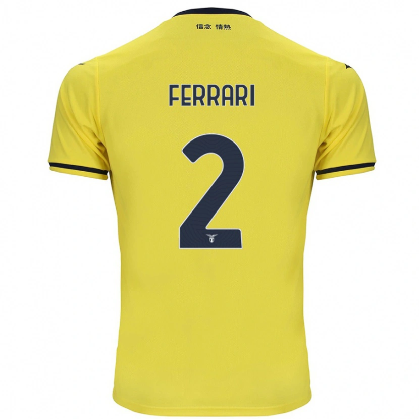 Danxen Barn Lorenzo Ferrari #2 Gul Bortatröja Matchtröjor 2024/25 Tröjor T-Tröja