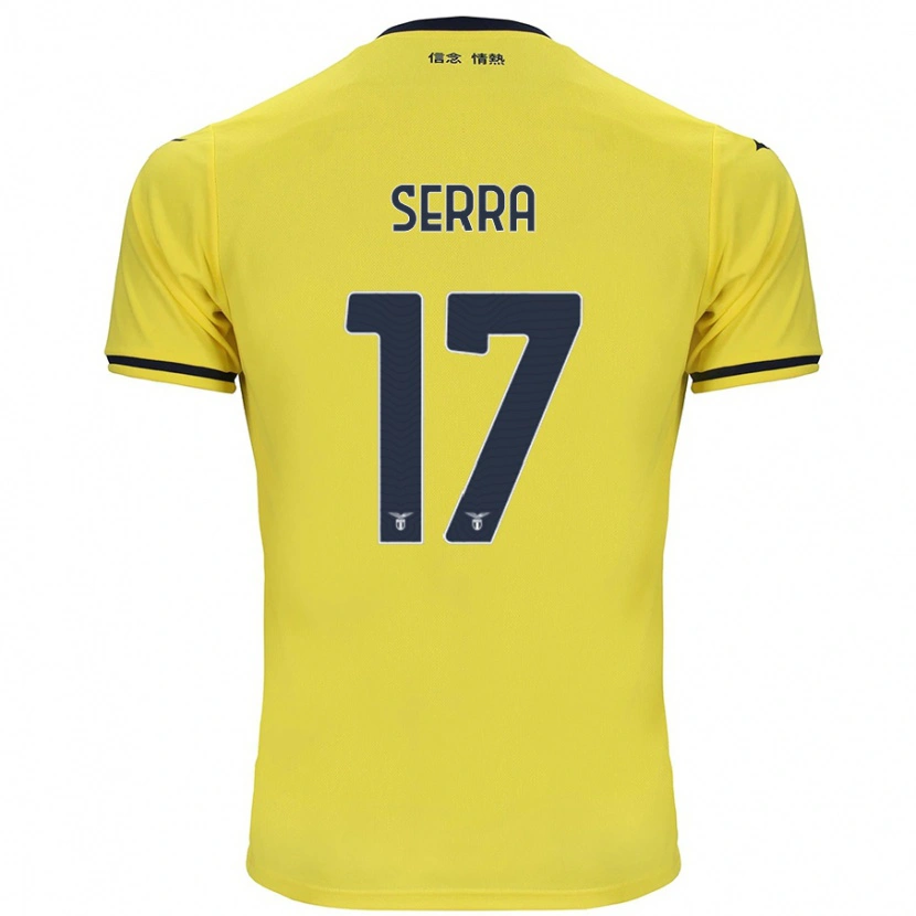 Danxen Barn Federico Serra #17 Gul Bortatröja Matchtröjor 2024/25 Tröjor T-Tröja