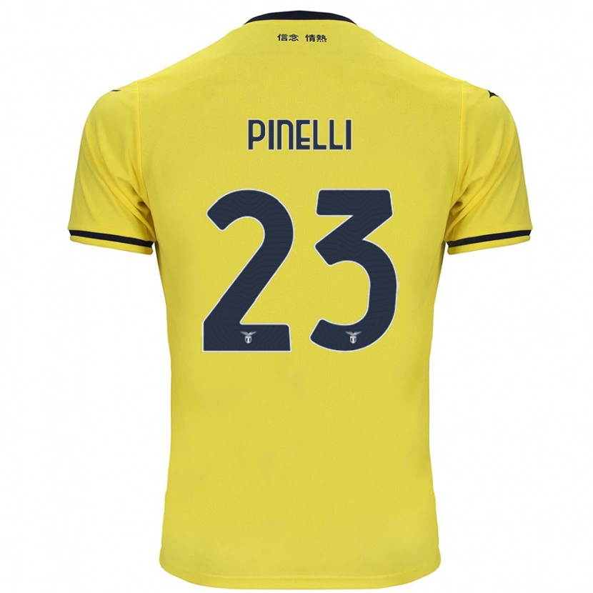 Danxen Barn Pietro Pinelli #23 Gul Bortatröja Matchtröjor 2024/25 Tröjor T-Tröja