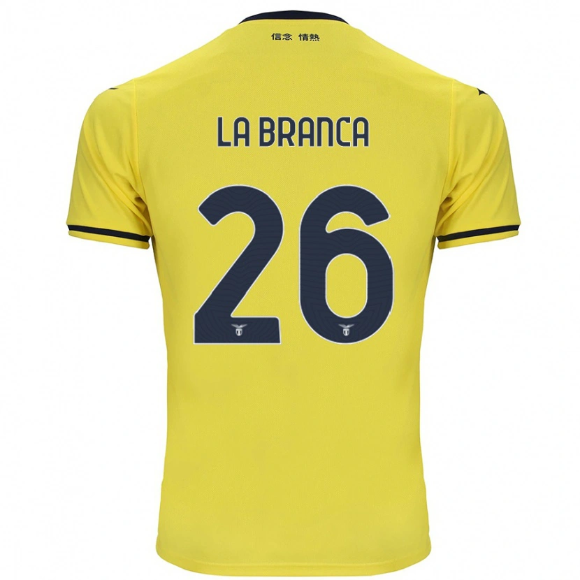 Danxen Barn Ruggero La Branca #26 Gul Bortatröja Matchtröjor 2024/25 Tröjor T-Tröja
