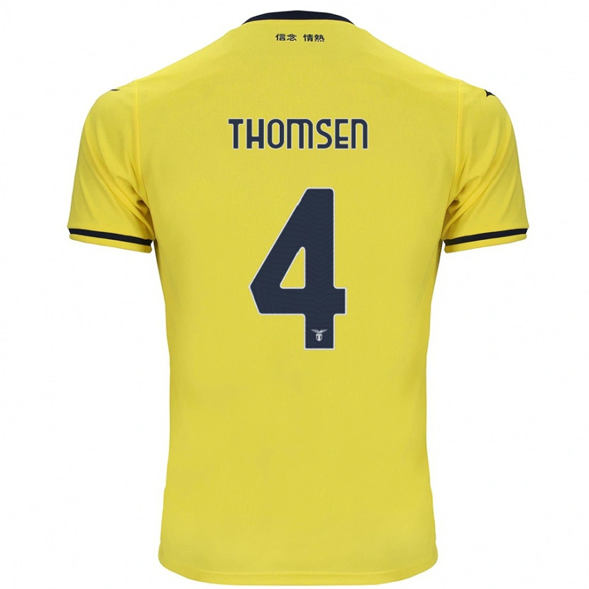 Danxen Barn Maria Møller Thomsen #4 Gul Bortatröja Matchtröjor 2024/25 Tröjor T-Tröja