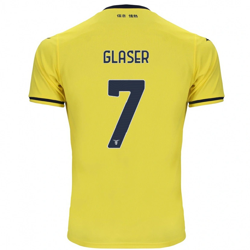 Danxen Barn Julia Glaser #7 Gul Bortatröja Matchtröjor 2024/25 Tröjor T-Tröja