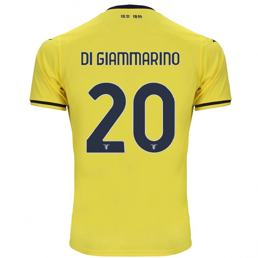 Danxen Barn Virginia Di Giammarino #20 Gul Bortatröja Matchtröjor 2024/25 Tröjor T-Tröja