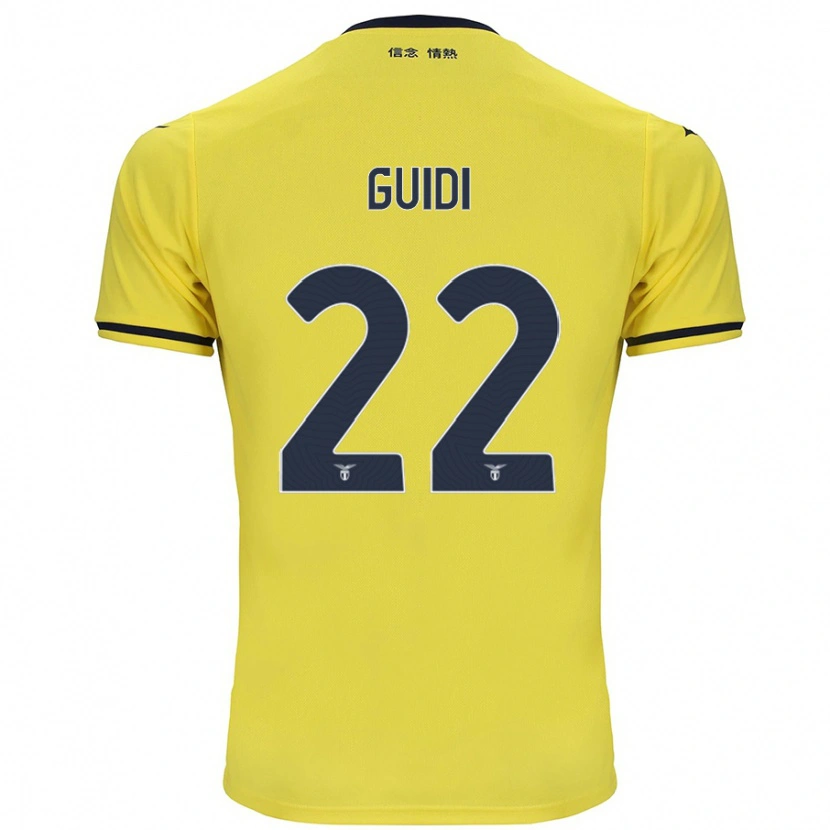 Danxen Barn Emma Guidi #22 Gul Bortatröja Matchtröjor 2024/25 Tröjor T-Tröja