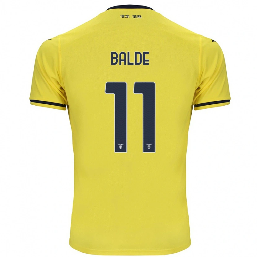 Danxen Barn Mahamadou Balde #11 Gul Bortatröja Matchtröjor 2024/25 Tröjor T-Tröja