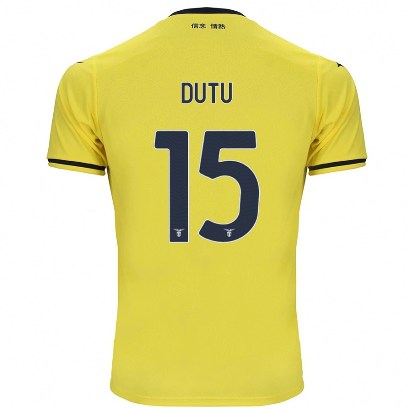 Danxen Barn Matteo Dutu #15 Gul Bortatröja Matchtröjor 2024/25 Tröjor T-Tröja