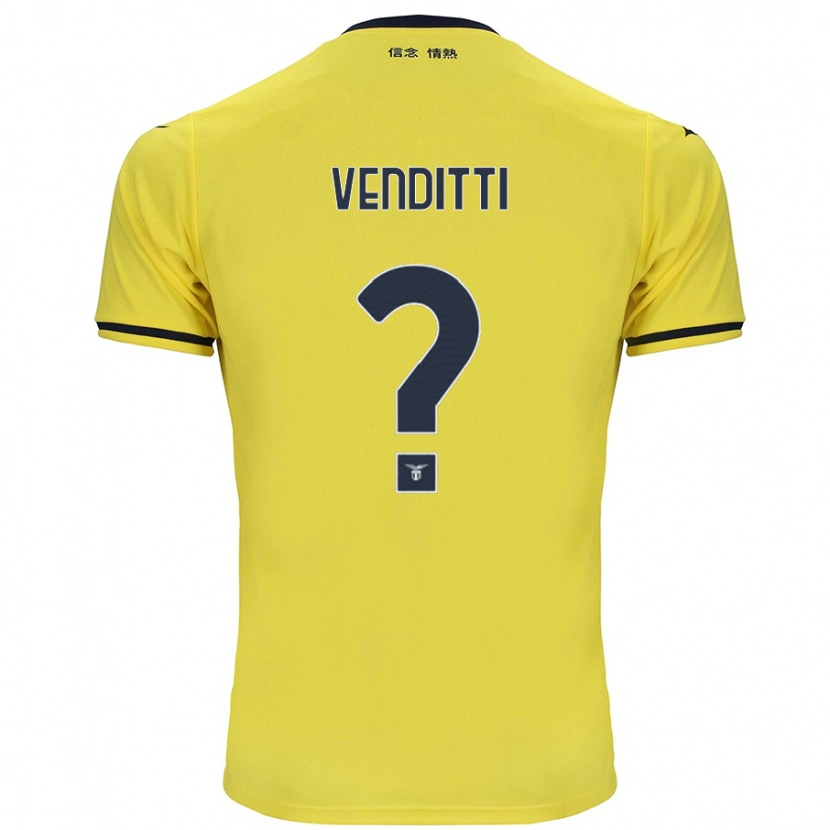 Danxen Barn Pietro Venditti #0 Gul Bortatröja Matchtröjor 2024/25 Tröjor T-Tröja