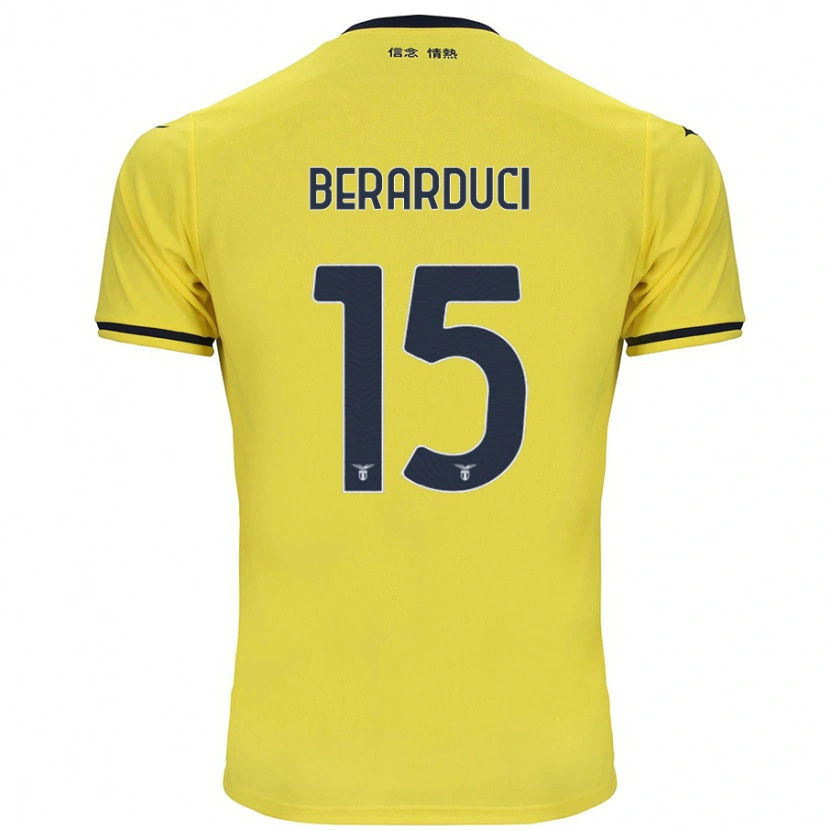 Danxen Barn Martina Berarduci #15 Gul Bortatröja Matchtröjor 2024/25 Tröjor T-Tröja