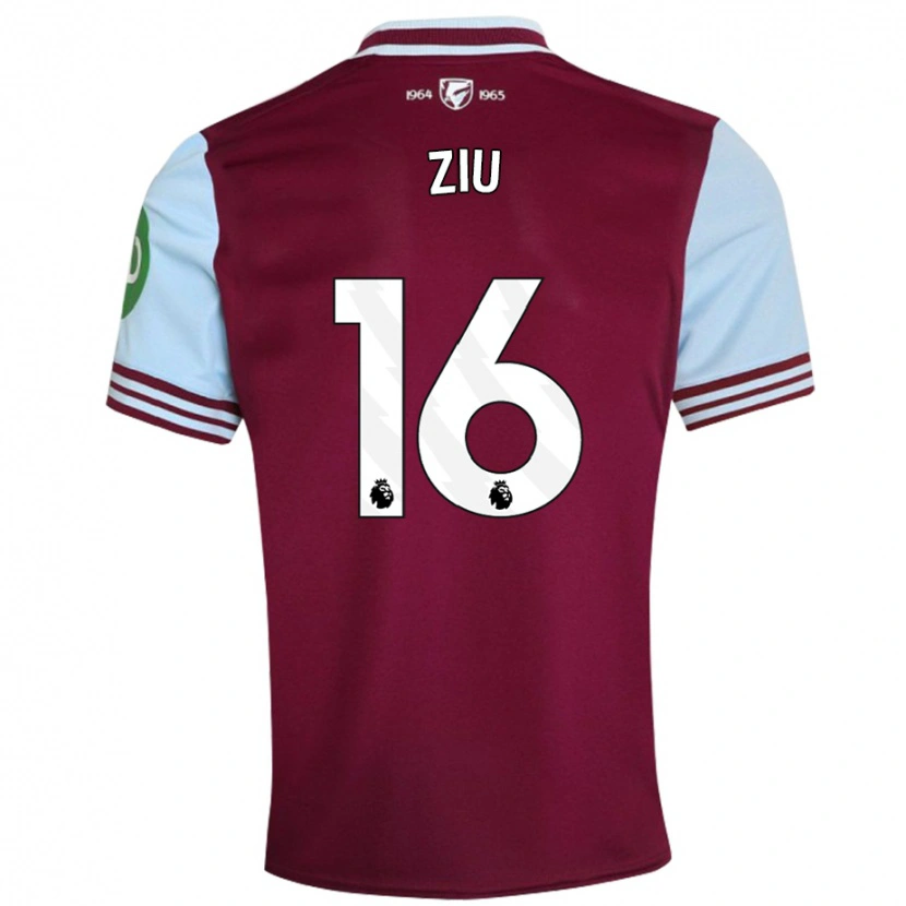 Danxen Män Jessica Ziu #16 Mörkröd Hemmatröja Matchtröjor 2024/25 Tröjor T-Tröja