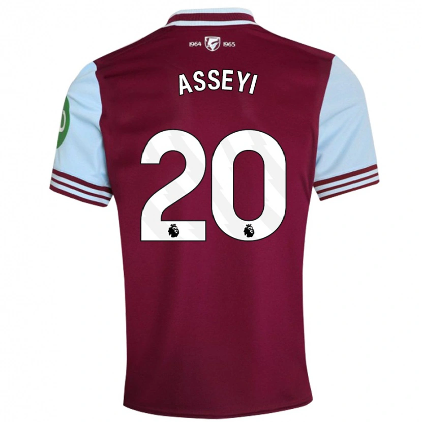 Danxen Män Viviane Asseyi #20 Mörkröd Hemmatröja Matchtröjor 2024/25 Tröjor T-Tröja