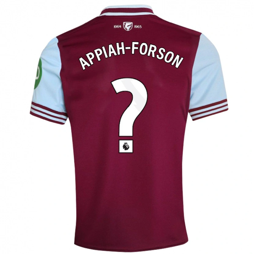 Danxen Män Keenan Appiah-Forson #0 Mörkröd Hemmatröja Matchtröjor 2024/25 Tröjor T-Tröja