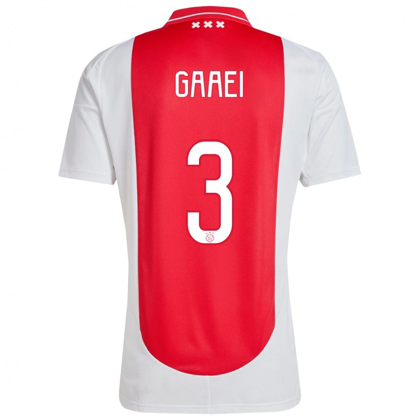 Danxen Män Anton Gaaei #3 Röd Vit Hemmatröja Matchtröjor 2024/25 Tröjor T-Tröja