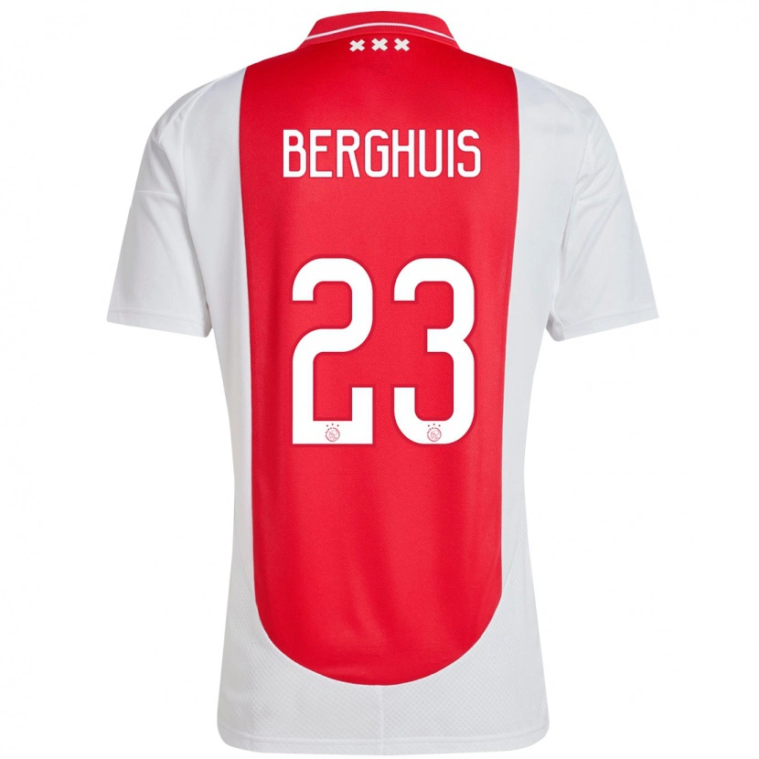 Danxen Män Steven Berghuis #23 Röd Vit Hemmatröja Matchtröjor 2024/25 Tröjor T-Tröja