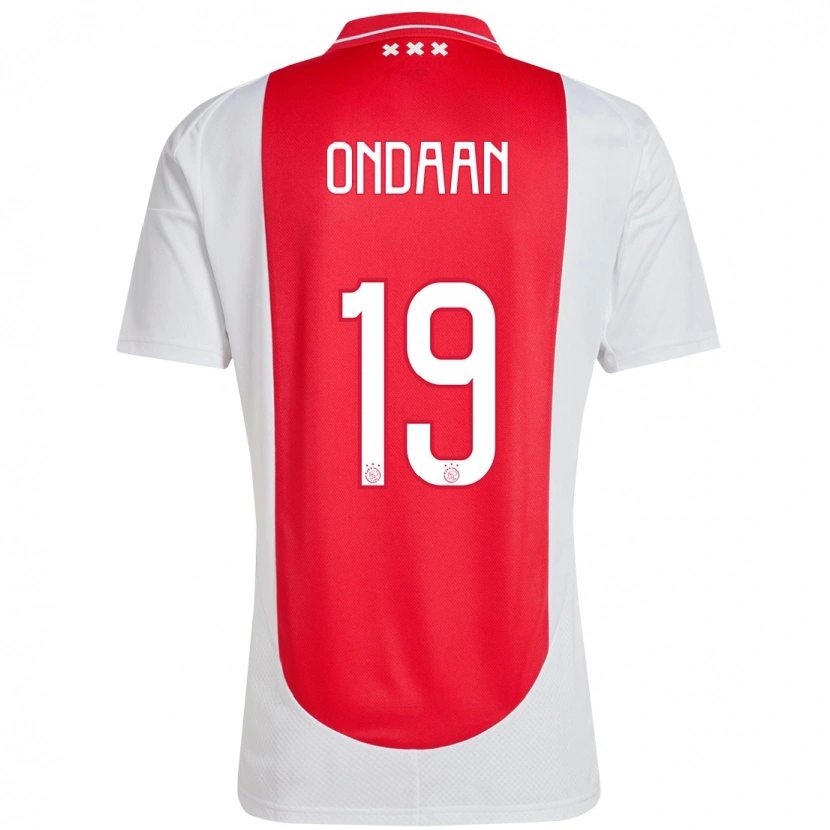 Danxen Män Terell Ondaan #19 Röd Vit Hemmatröja Matchtröjor 2024/25 Tröjor T-Tröja