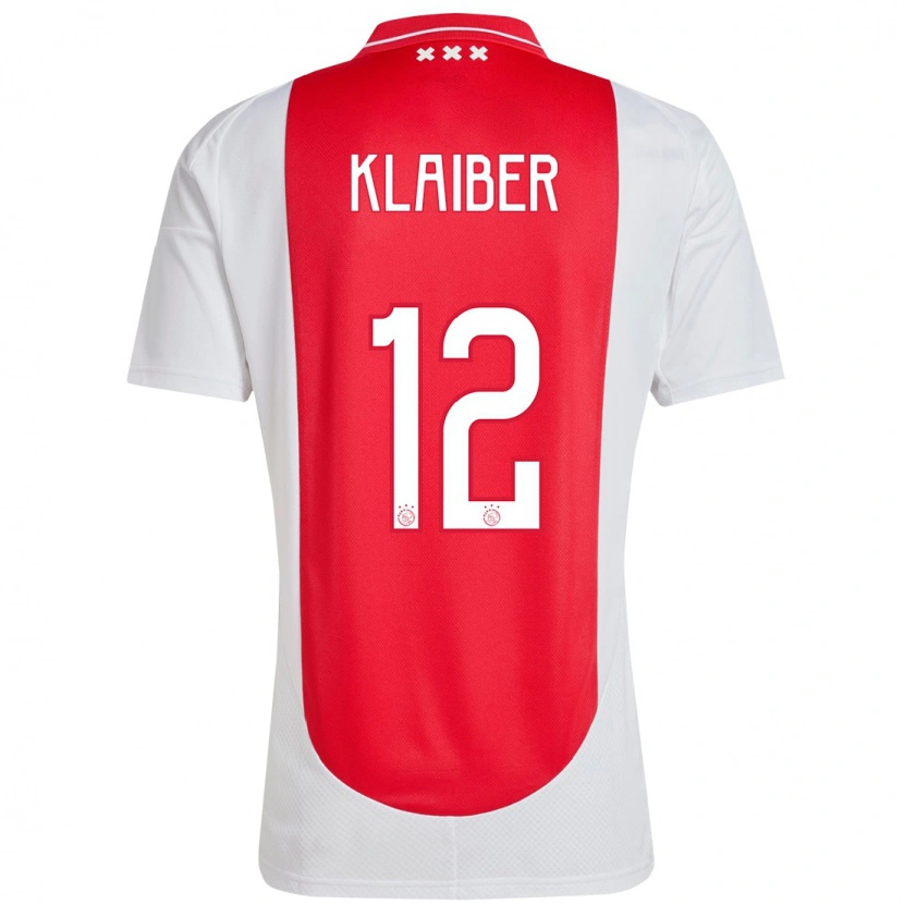 Danxen Män Sean Klaiber #12 Röd Vit Hemmatröja Matchtröjor 2024/25 Tröjor T-Tröja