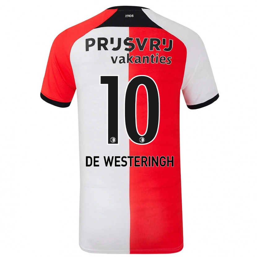 Danxen Män Kirsten Van De Westeringh #10 Röd Vit Hemmatröja Matchtröjor 2024/25 Tröjor T-Tröja