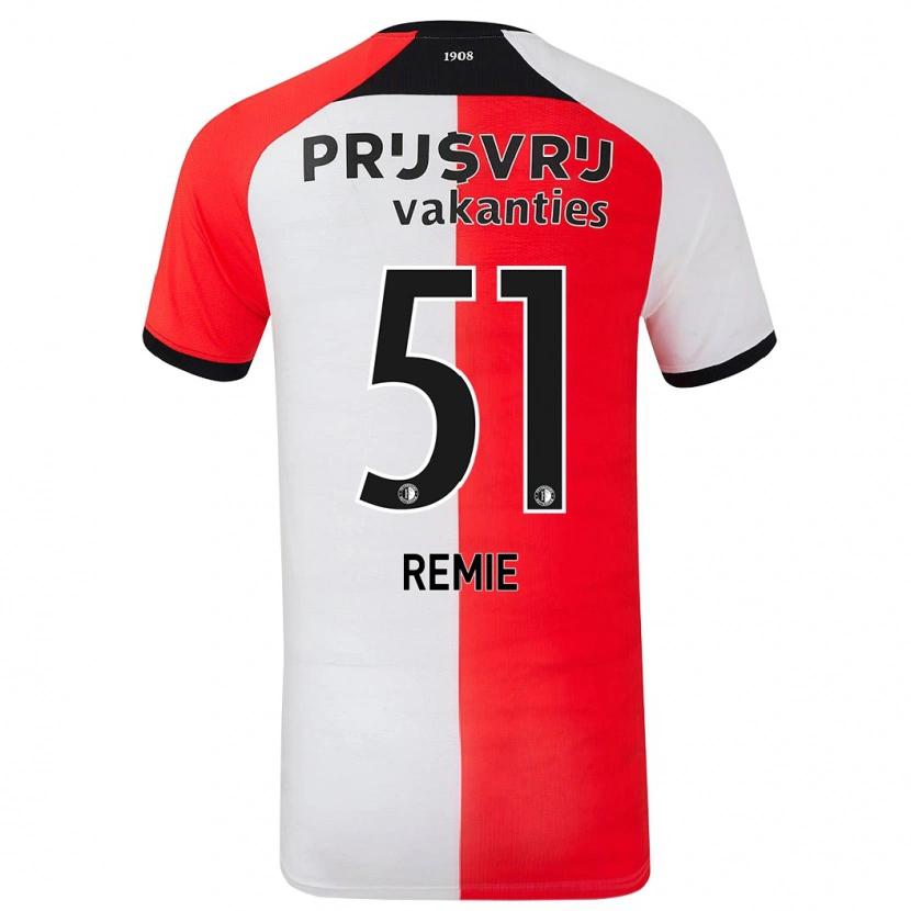 Danxen Män Devin Remie #51 Röd Vit Hemmatröja Matchtröjor 2024/25 Tröjor T-Tröja