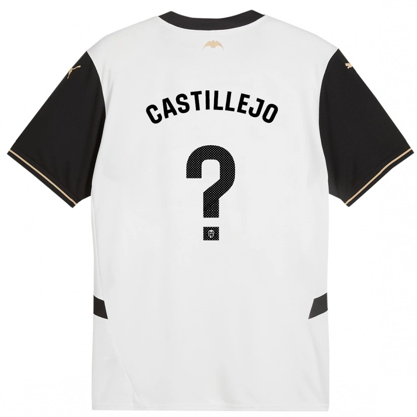 Danxen Män Samu Castillejo #0 Vit Svart Hemmatröja Matchtröjor 2024/25 Tröjor T-Tröja