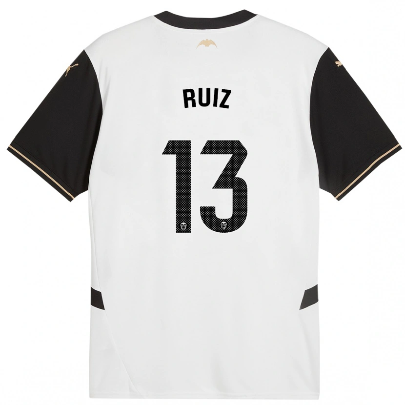 Danxen Män Nil Ruiz #13 Vit Svart Hemmatröja Matchtröjor 2024/25 Tröjor T-Tröja