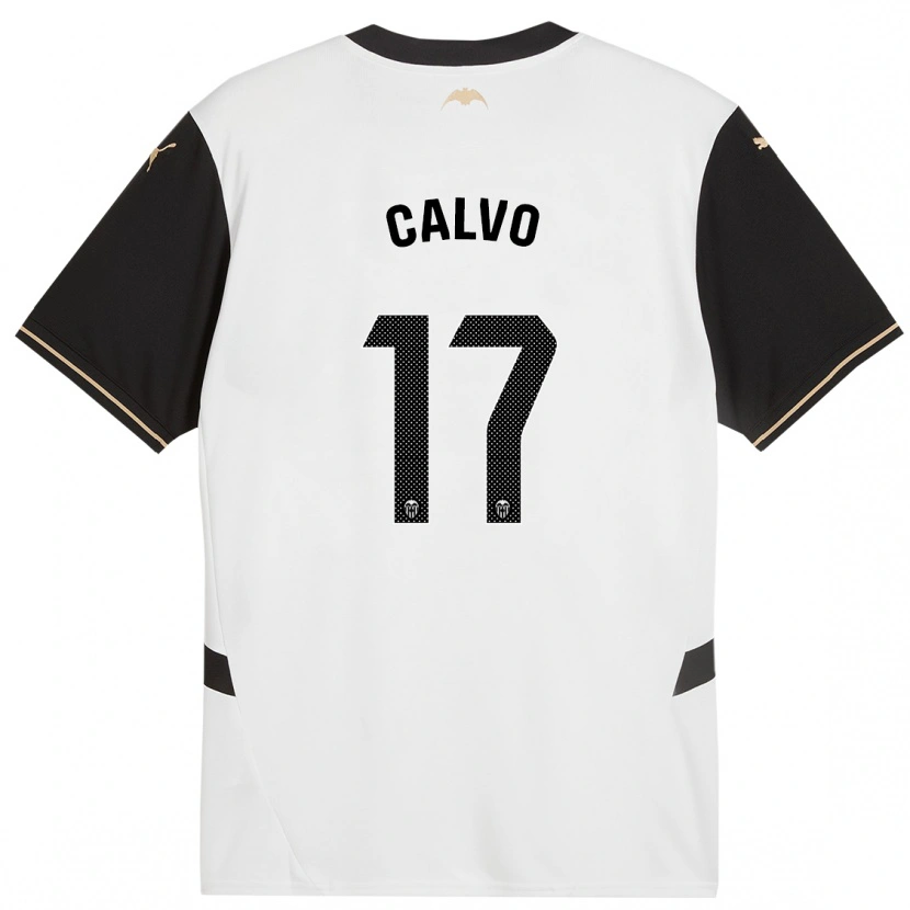 Danxen Män Borja Calvo #17 Vit Svart Hemmatröja Matchtröjor 2024/25 Tröjor T-Tröja