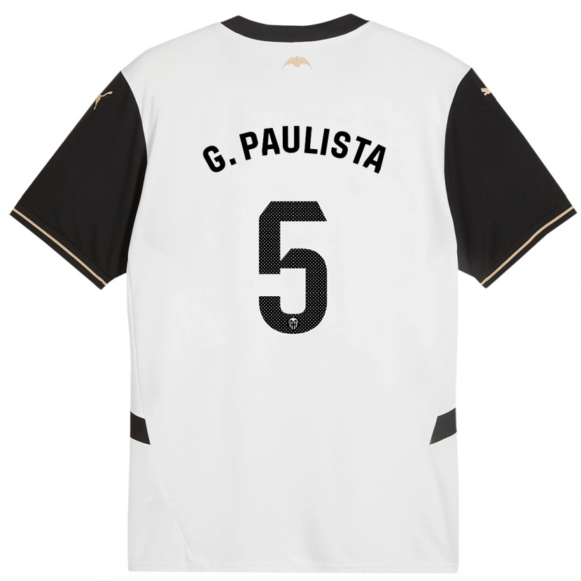 Danxen Män Gabriel Paulista #5 Vit Svart Hemmatröja Matchtröjor 2024/25 Tröjor T-Tröja