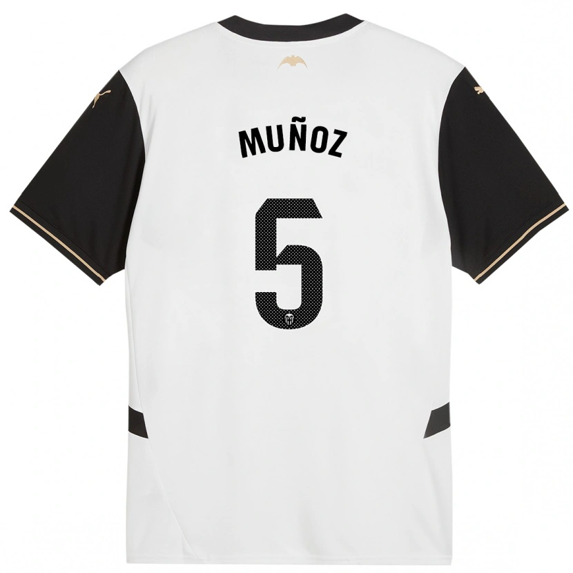 Danxen Män Iván Muñoz #5 Vit Svart Hemmatröja Matchtröjor 2024/25 Tröjor T-Tröja