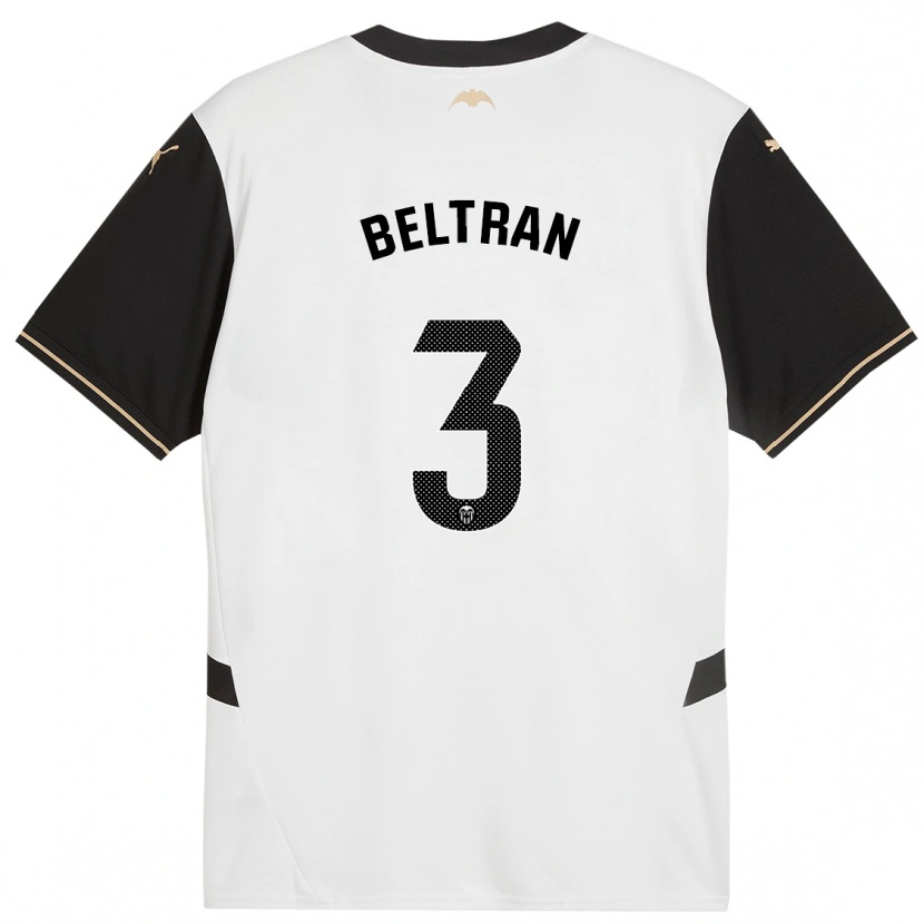 Danxen Män Bea Beltran #3 Vit Svart Hemmatröja Matchtröjor 2024/25 Tröjor T-Tröja