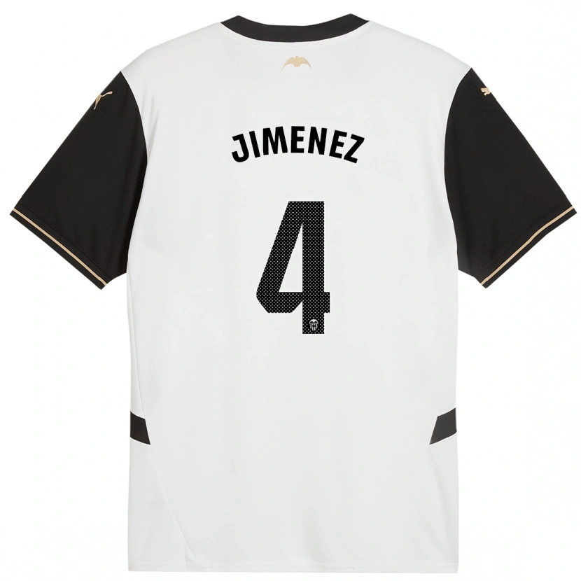 Danxen Män Maria Jimenez #4 Vit Svart Hemmatröja Matchtröjor 2024/25 Tröjor T-Tröja