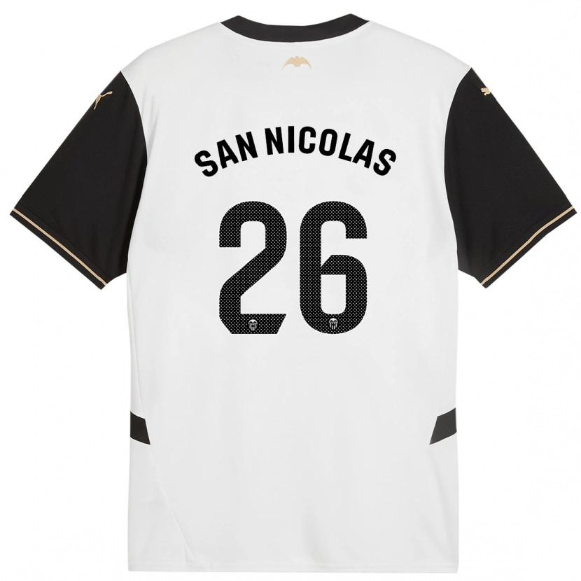 Danxen Män Olga San Nicolas #26 Vit Svart Hemmatröja Matchtröjor 2024/25 Tröjor T-Tröja