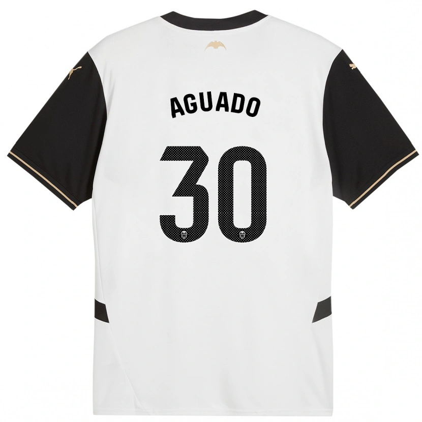 Danxen Män Julia Aguado #30 Vit Svart Hemmatröja Matchtröjor 2024/25 Tröjor T-Tröja