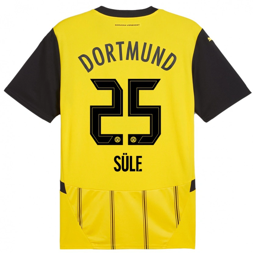 Danxen Män Niklas Süle #25 Gul Svart Hemmatröja Matchtröjor 2024/25 Tröjor T-Tröja