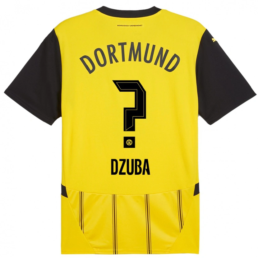 Danxen Män Fabian Dzuba #0 Gul Svart Hemmatröja Matchtröjor 2024/25 Tröjor T-Tröja