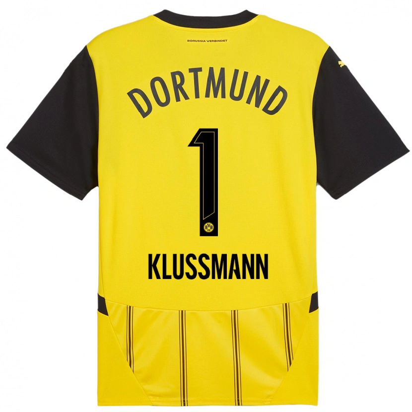 Danxen Män Leon Klußmann #1 Gul Svart Hemmatröja Matchtröjor 2024/25 Tröjor T-Tröja