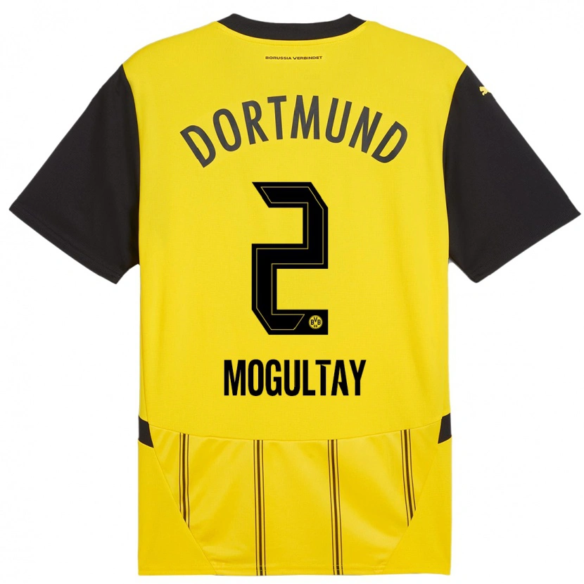 Danxen Män Baran Mogultay #2 Gul Svart Hemmatröja Matchtröjor 2024/25 Tröjor T-Tröja