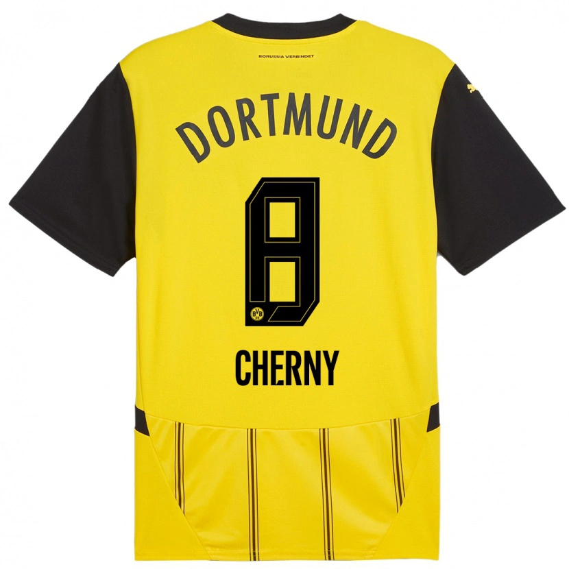 Danxen Män Nick Cherny #8 Gul Svart Hemmatröja Matchtröjor 2024/25 Tröjor T-Tröja