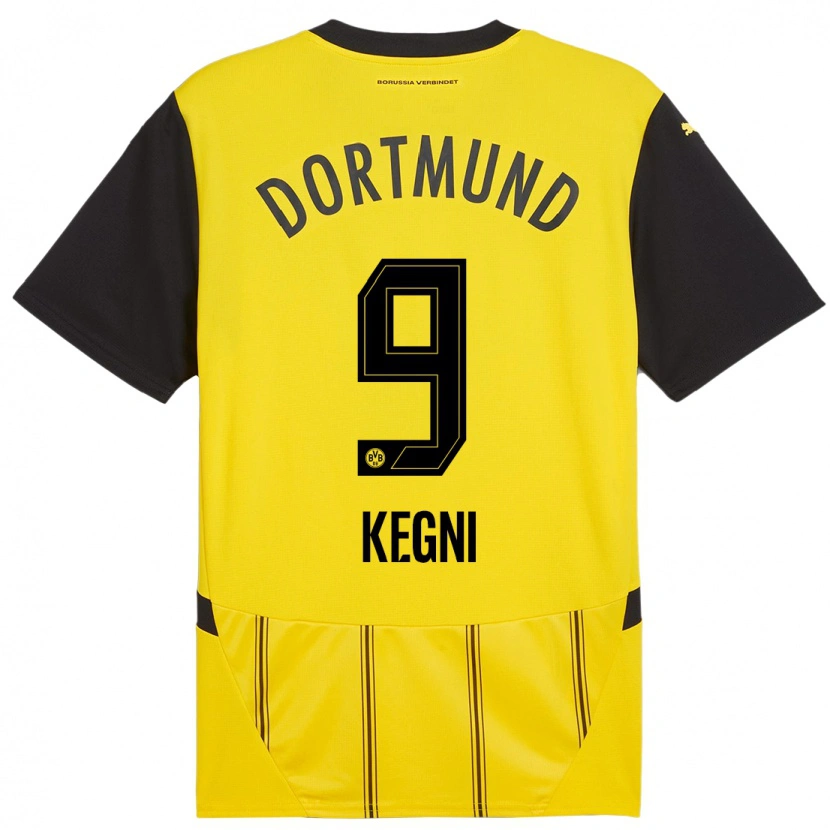 Danxen Män Pharell Kegni #9 Gul Svart Hemmatröja Matchtröjor 2024/25 Tröjor T-Tröja