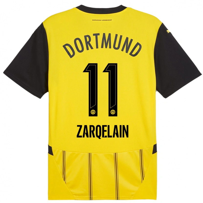 Danxen Män Fadi Zarqelain #11 Gul Svart Hemmatröja Matchtröjor 2024/25 Tröjor T-Tröja