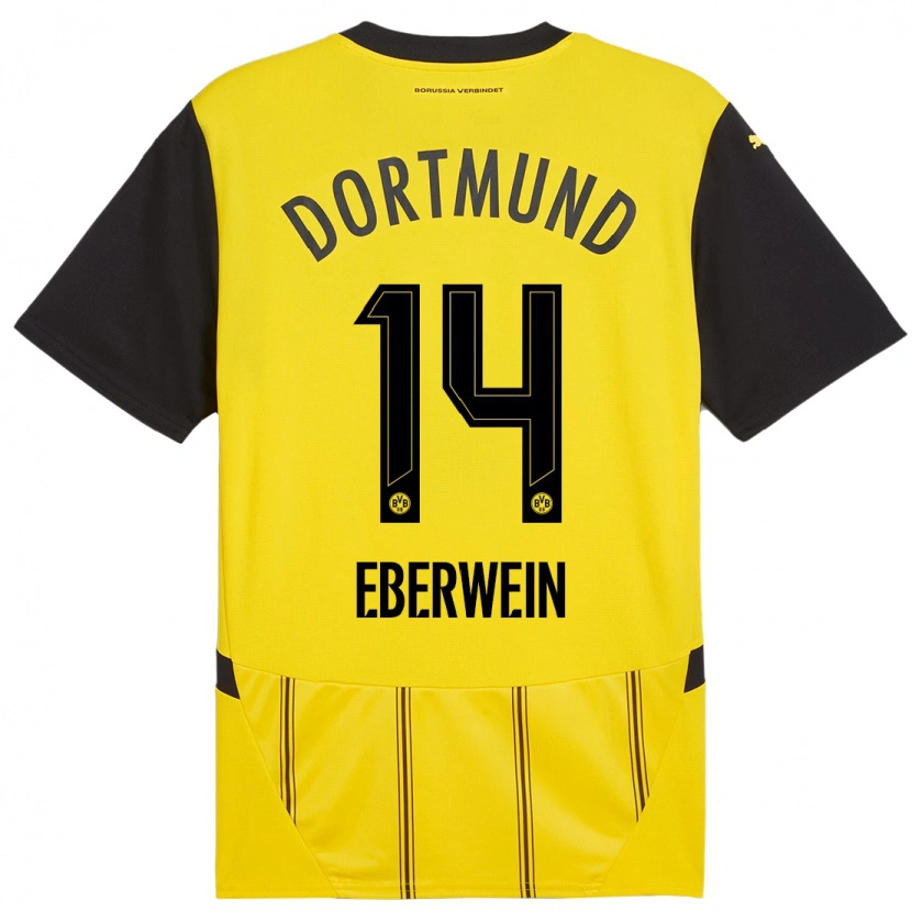 Danxen Män Michael Eberwein #14 Gul Svart Hemmatröja Matchtröjor 2024/25 Tröjor T-Tröja