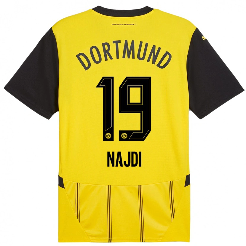 Danxen Män Ahmad Najdi #19 Gul Svart Hemmatröja Matchtröjor 2024/25 Tröjor T-Tröja