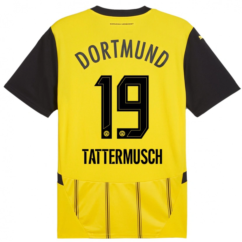 Danxen Män Ted Tattermusch #19 Gul Svart Hemmatröja Matchtröjor 2024/25 Tröjor T-Tröja