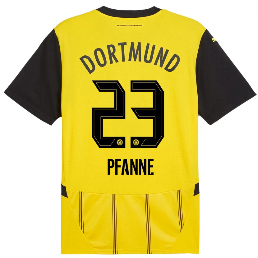 Danxen Män Franz Pfanne #23 Gul Svart Hemmatröja Matchtröjor 2024/25 Tröjor T-Tröja
